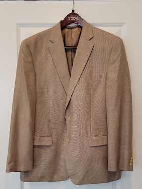 LAUREN RALPH LAUREN Green Label Sports Coat Jacket Pockets Lined Size 44R EUC